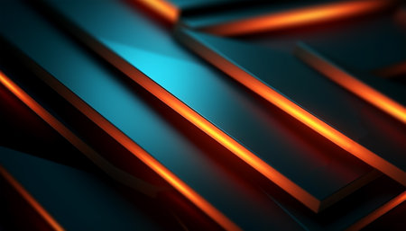 Geometric pattern background with light effect. generative aiの素材