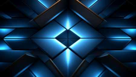 Geometric pattern background with light effect. generative aiの素材