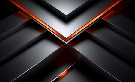 Geometric pattern background with light effect. generative aiの素材