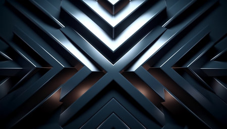 Geometric pattern background with light effect. generative aiの素材