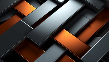 Geometric pattern background with light effect. generative aiの素材