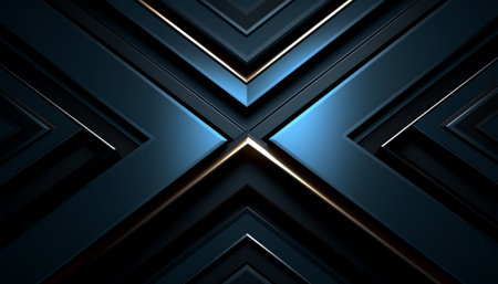 Geometric pattern background with light effect. generative aiの素材