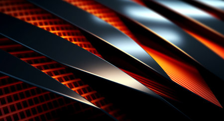 Geometric pattern background with light effect. generative aiの素材