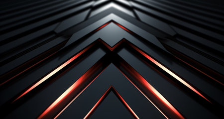 Geometric pattern background with light effect. generative aiの素材
