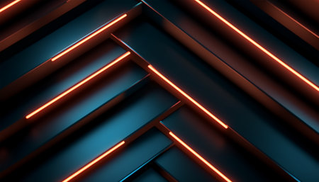 Geometric pattern background with light effect. generative aiの素材
