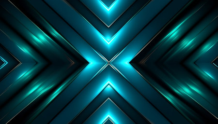 Geometric pattern background with light effect. generative aiの素材
