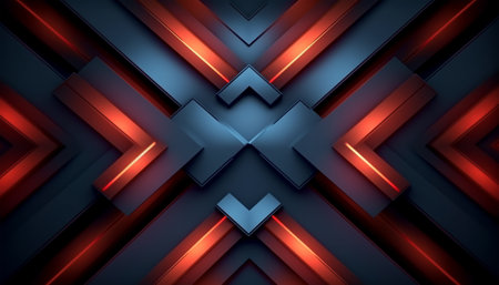 Geometric pattern background with light effect. generative aiの素材