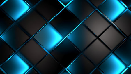 Geometric pattern background with light effect. generative aiの素材