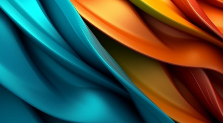 colorful wavy 3d abstract background. generative aiの素材