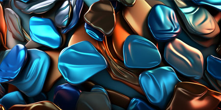 3d abstract pattern background. generative aiの素材