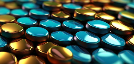 3d abstract pattern background. generative aiの素材