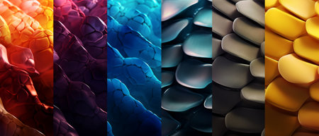 3d abstract pattern background. generative aiの素材