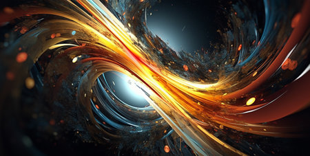 wavy 3d abstract wallpaper. generative aiの素材
