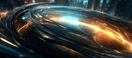 wavy 3d abstract wallpaper. generative aiの素材