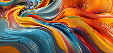 colorful paint fluid background, generative aiの素材