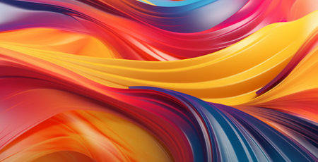 colorful paint fluid background, generative aiの素材