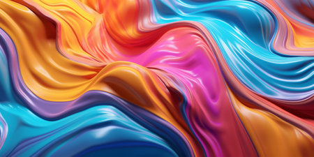 colorful paint fluid background, generative aiの素材