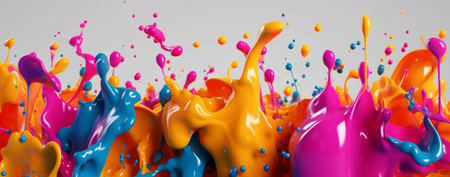 colorful paint fluid background, generative aiの素材