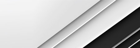 wavy black white abstract minimalist background with copy space, generative aiの素材