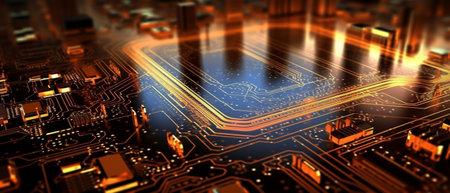 Digital technology background, generative aiの素材