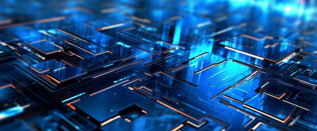 Digital technology background, generative aiの素材