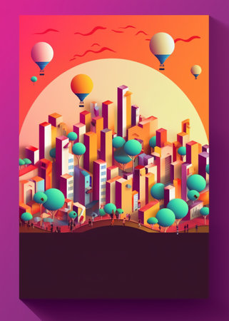 world population day poster with space for text, generative aiの素材