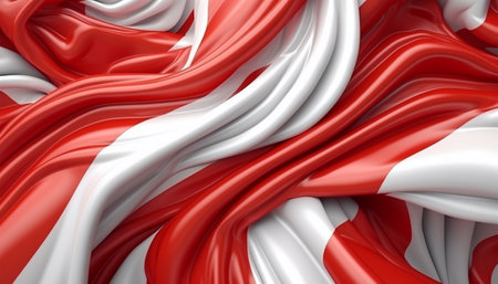 Indonesian red and white flag background, for Indonesian Independence Day celebration. generative aiの素材