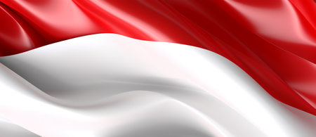 Indonesian red and white flag background, for Indonesian Independence Day celebration. generative aiの素材