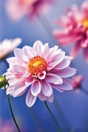 beautiful flower template design, generative aiの素材