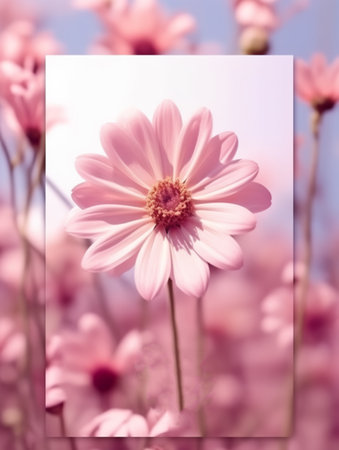 beautiful flower template design, generative aiの素材