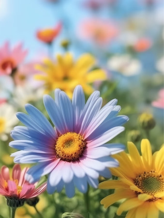 beautiful flower template design, generative aiの素材