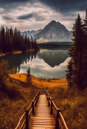 beautiful natural scenery poster generative aiの素材