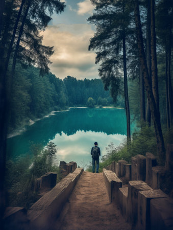 beautiful natural scenery poster generative aiの素材