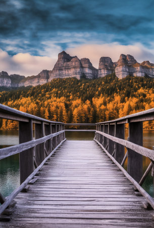 beautiful natural scenery poster generative aiの素材