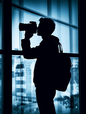portrait of a photographer, generative aiの素材