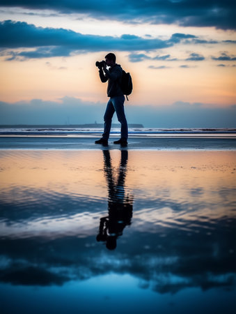 portrait of a photographer, generative aiの素材