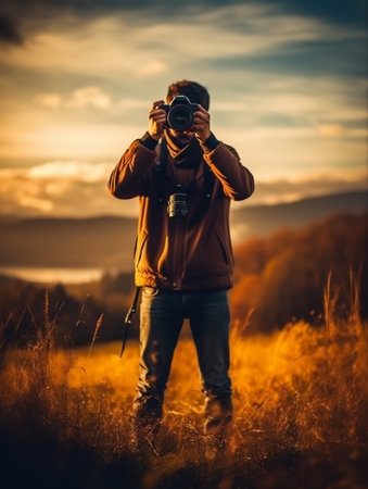 portrait of a photographer, generative aiの素材