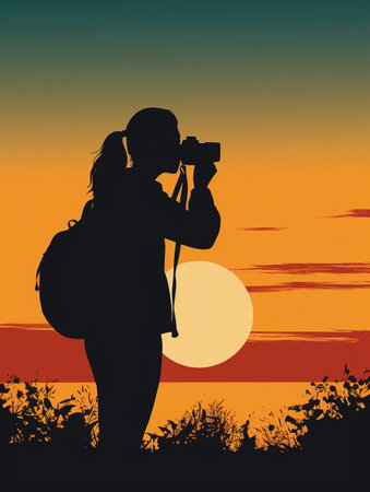 portrait of a photographer, generative aiの素材