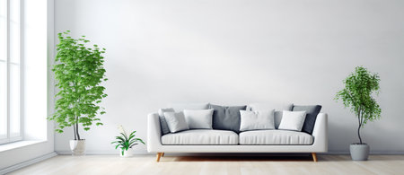 minimalist living room interior portrait, generative aiの素材