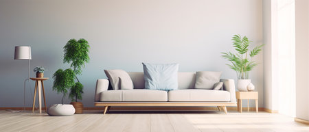 minimalist living room interior portrait, generative aiの素材