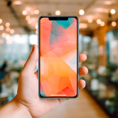 mobile phone mockup design template, generative aiの素材