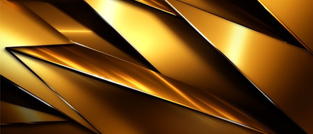 golden geometric background, generative aiの素材