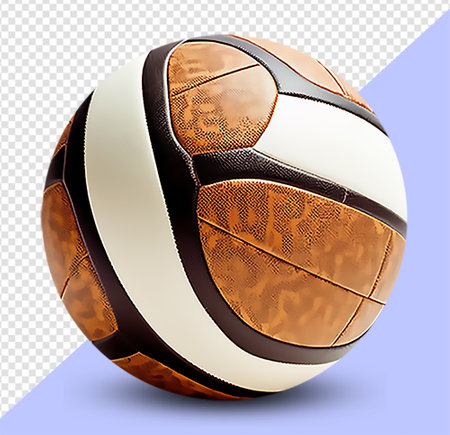 ball realistic element isolated on transparent background. generative aiの素材