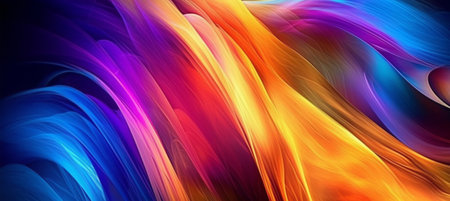 colorful wave abstract background. generative aiの素材