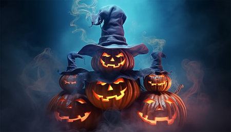 celebration banner, happy halloween poster, generative aiの素材