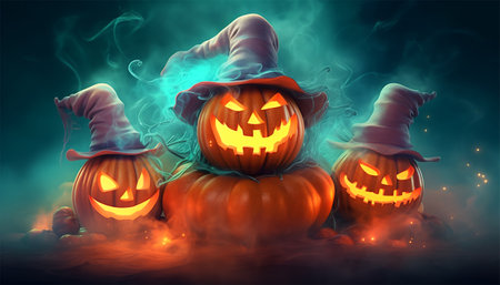 celebration banner, happy halloween poster, generative aiの素材