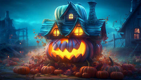 celebration banner, happy halloween poster, generative aiの素材