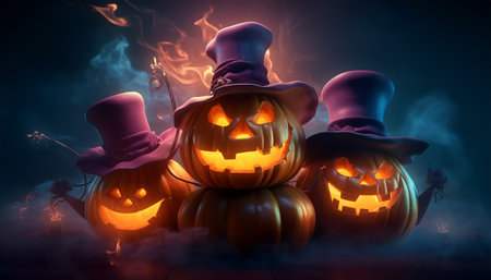 celebration banner, happy halloween poster, generative aiの素材
