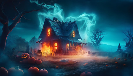 celebration banner, happy halloween poster, generative aiの素材