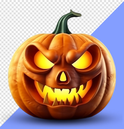 halloween pumpkin elements. generative aiの素材